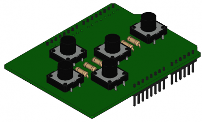 Arduino Button Board Shield