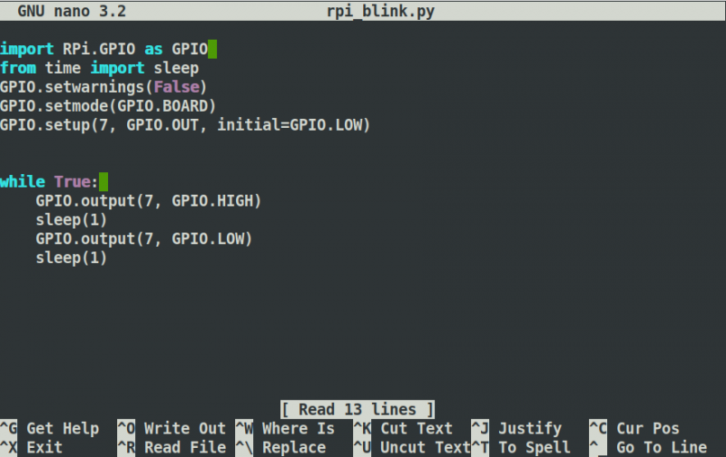 Rasberry Pi – Python Blink – mathcodeprint